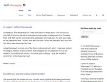 Tablet Screenshot of keithhennessey.com